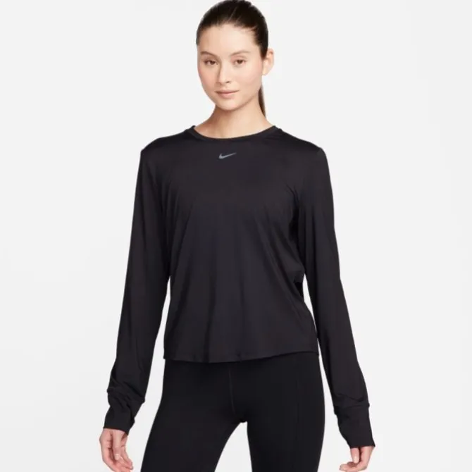 Nike Laufshirts>Dri-FIT One Classic Long Sleeve Tee Schwarz