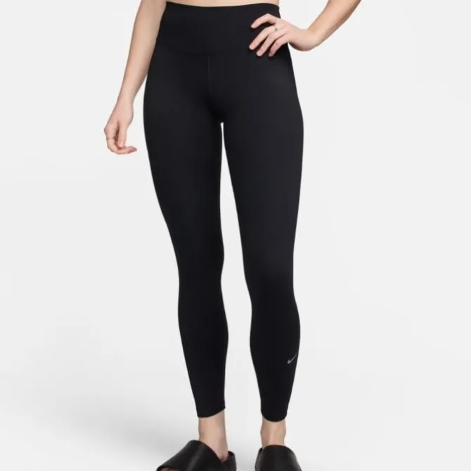 Nike Laufhosen>Dri-FIT One High-Waisted Tights Schwarz