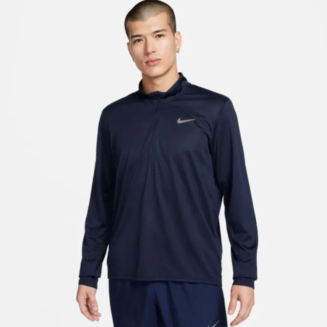 Nike Laufshirts>Dri-FIT Pacer Half Zip Long Sleeve Tee Schwarz