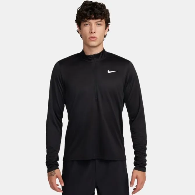 Nike Laufshirts>Dri-FIT Pacer Half Zip Long Sleeve Tee Schwarz