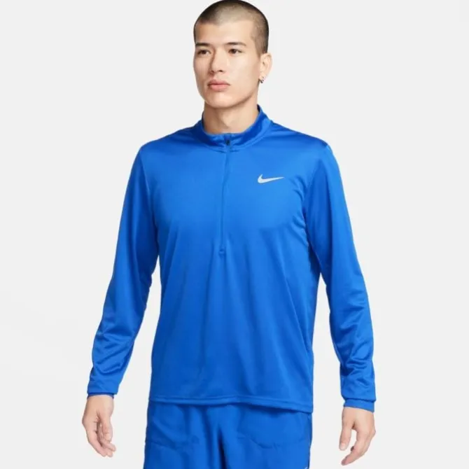 Nike Laufshirts>Dri-FIT Pacer Half Zip Long Sleeve Tee Blau