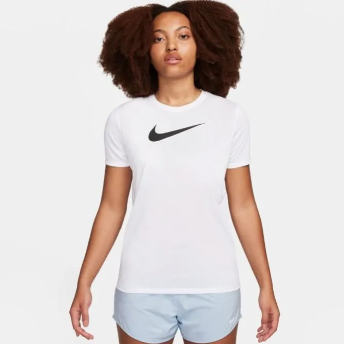 Nike Laufshorts>Dri-FIT Regular Heathered Graphic Short Sleeve Tee Weiß