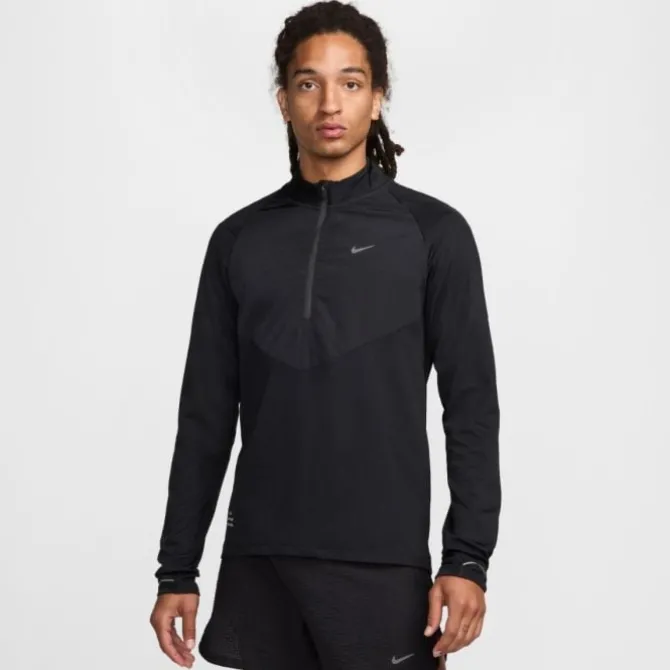 Nike Laufshirts>Dri-FIT Run Division Element Midlayer Half Zip Schwarz