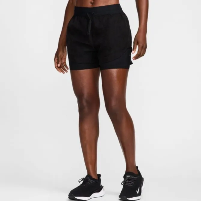 Nike Laufshorts>Dri-FIT Run Division Mid-Rise 3in 2in1 Shorts Schwarz