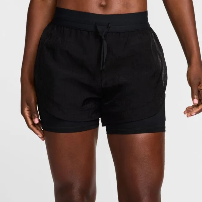 Nike Laufshorts>Dri-FIT Run Division Mid-Rise 3in 2in1 Shorts Schwarz