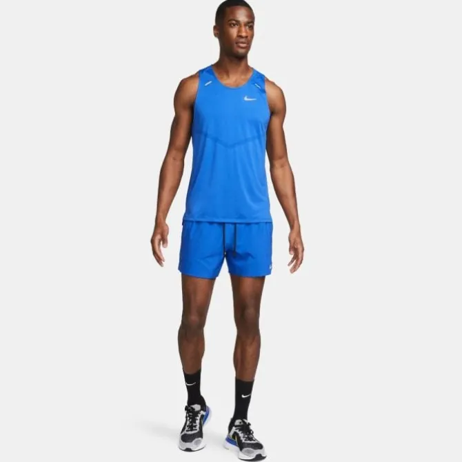 Nike Laufshorts>Dri-Fit Stride 5in Brief-Lined Shorts Blau