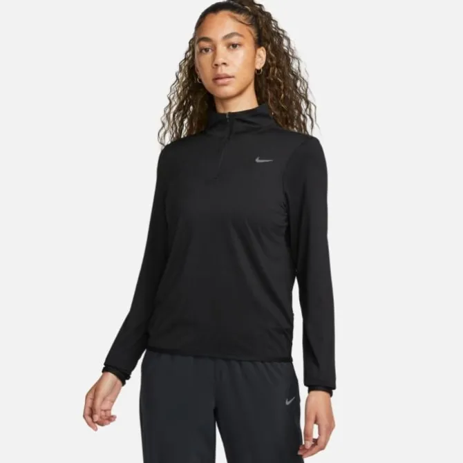 Nike Laufshirts>Dri-FIT Swift Element UV Half Zip Schwarz