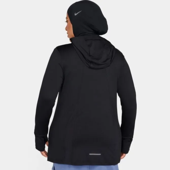 Nike Laufjacken>Dri-FIT Swift Element UV Hooded Half Zip Jacket Schwarz