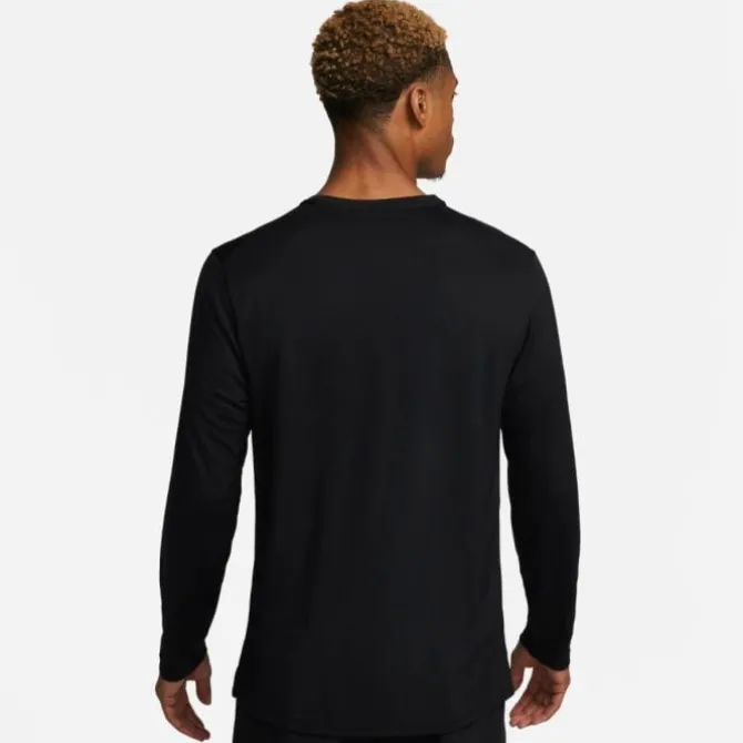 Nike Laufshirts>Dri-FIT UV Miler Long Sleeve Tee Schwarz