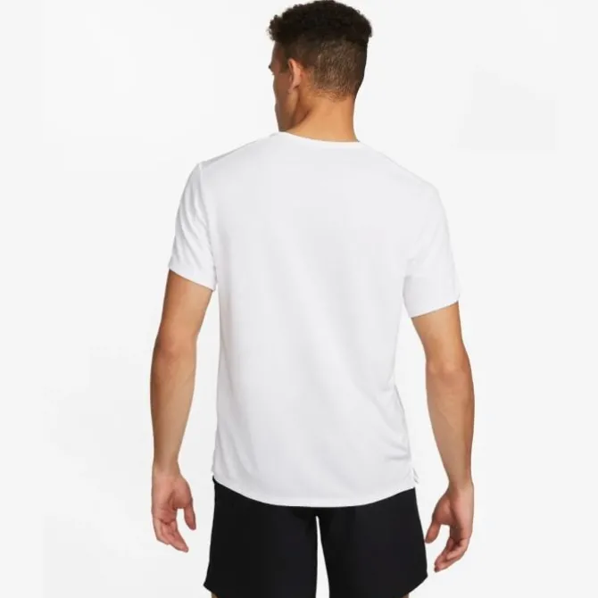 Nike Laufshirts>Dri-Fit UV Miler Short Sleeve Tee Weiß