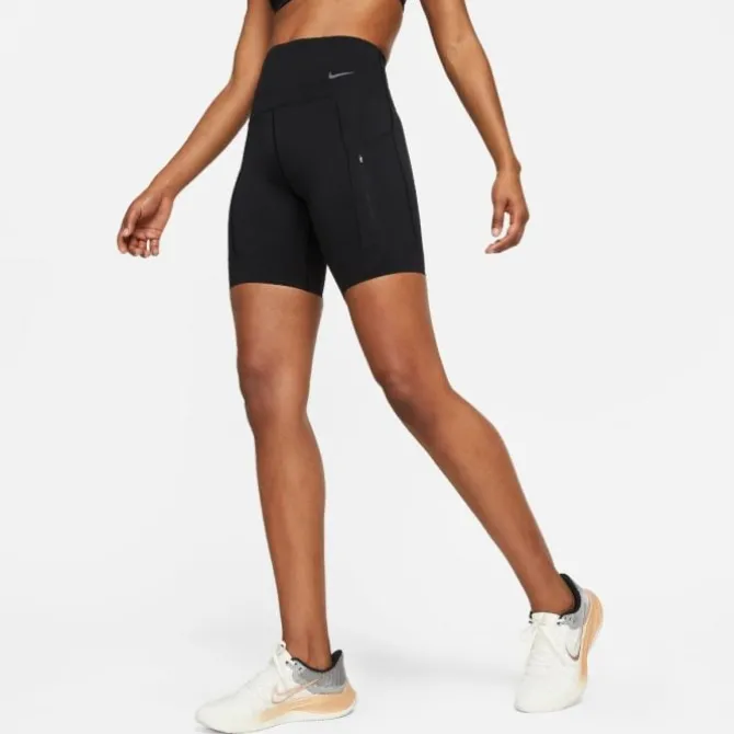 Nike Laufshorts>High Waisted 8 Inch Short Tight Schwarz