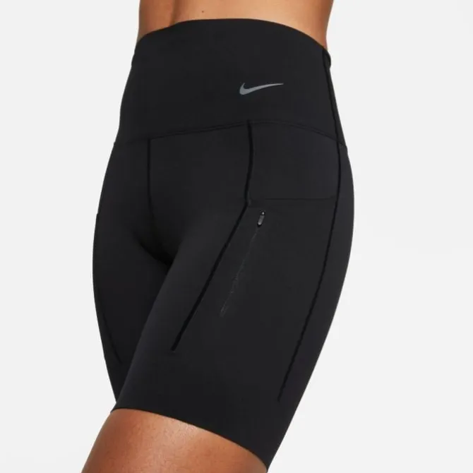 Nike Laufshorts>High Waisted 8 Inch Short Tight Schwarz