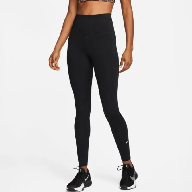 Nike Laufhosen>One Dri-Fit High-Rise Tight Schwarz