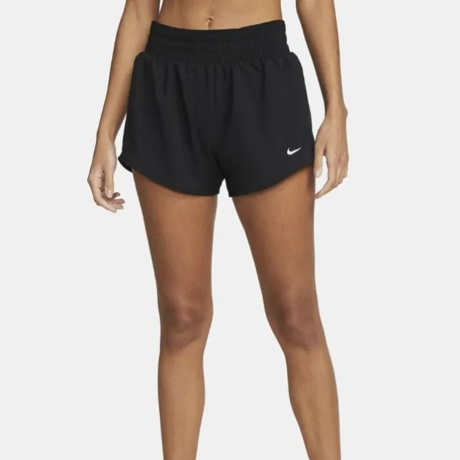 Nike Laufshorts>One Dri-Fit Mid-Rise 3in Brief-Lined Shorts Schwarz