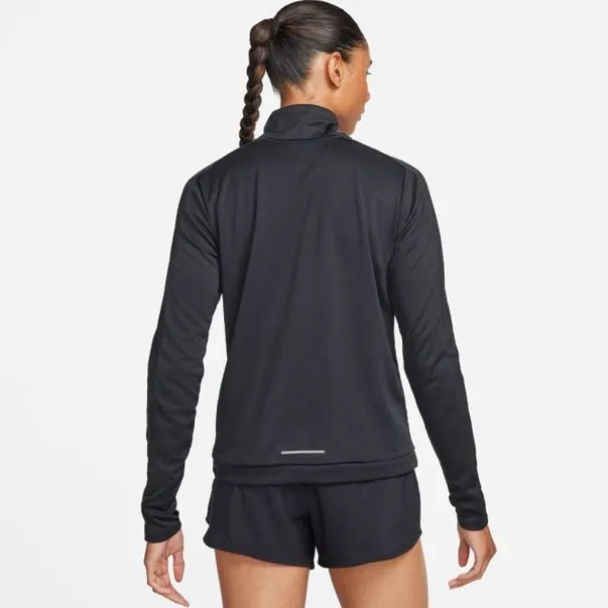 Nike Laufshirts>Swoosh Dri-Fit 1/4-Zip Mid-Layer Schwarz