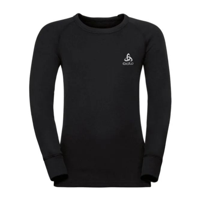 Odlo Langarmshirts>Crew Neck Warm LS Tee Schwarz