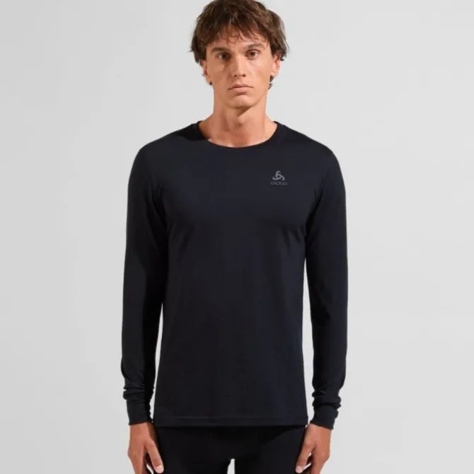 Odlo Laufshirts>Merino 200 BL Top Crew Neck L/S Schwarz