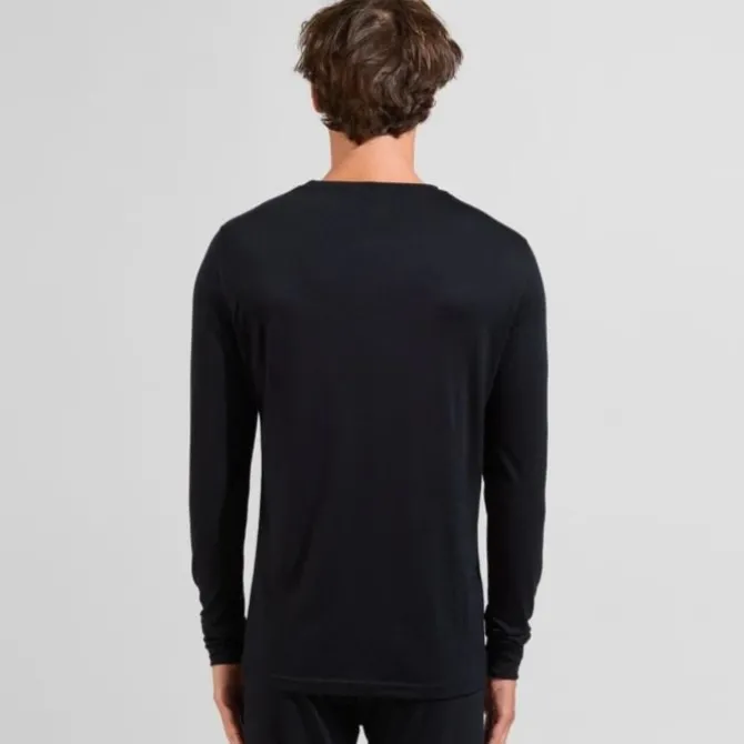 Odlo Laufshirts>Merino 200 BL Top Crew Neck L/S Schwarz