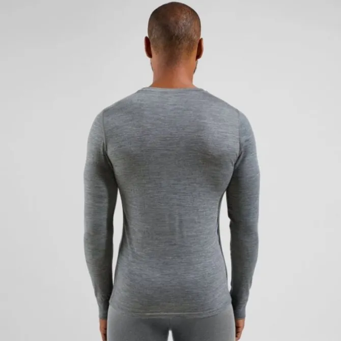 Odlo Laufshirts>Merino 200 BL Top Crew Neck L/S Grau