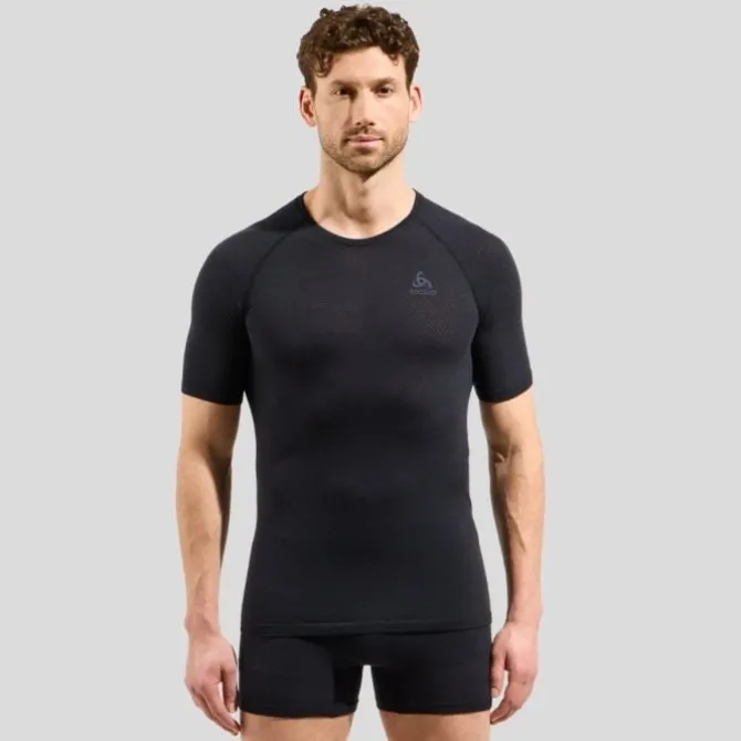 Odlo Laufunterwäsche | Laufshirts>Merino PW BL SS Tee Schwarz