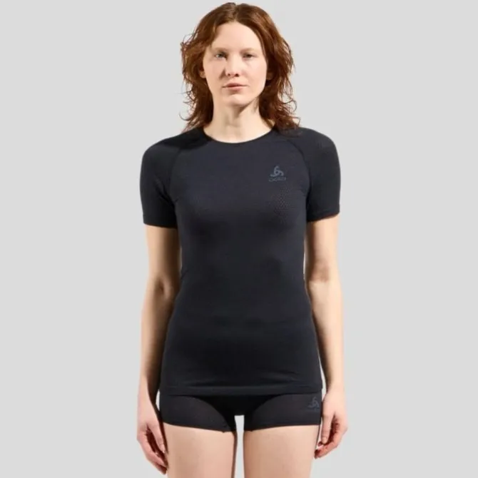 Odlo Laufunterwüsche | Laufshirts>Merino PW BL SS Tee Schwarz