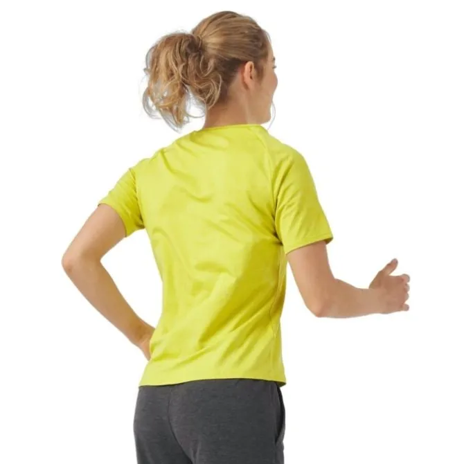 Odlo Laufshirts>T-Shirt Short Sleeve Crew Neck Run Easy Gelb