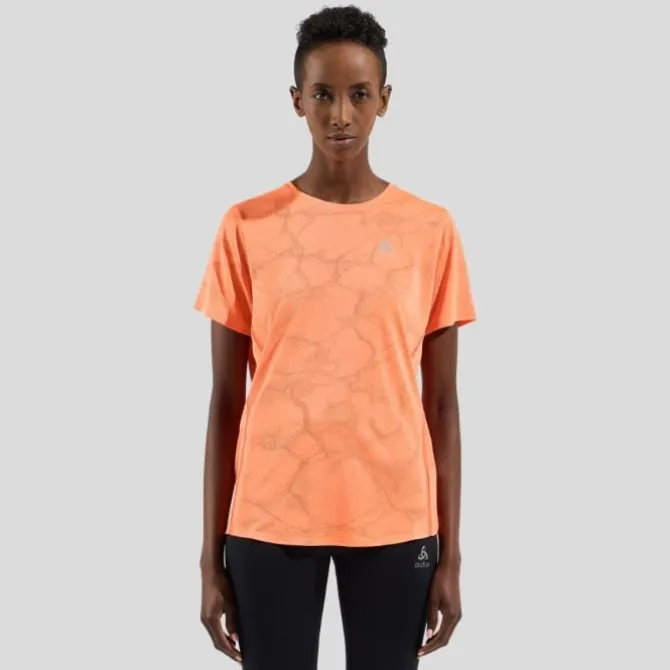 Odlo Laufshirts>Zeroweight Engineered Chill-Tec T-Shirt Crew Neck Orange