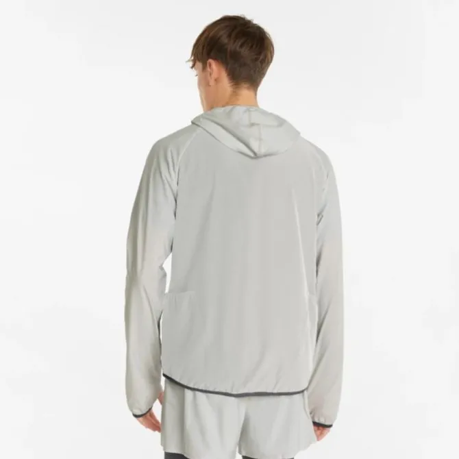 Puma Laufjacken>Run First Mile Woven Jacket Weiß