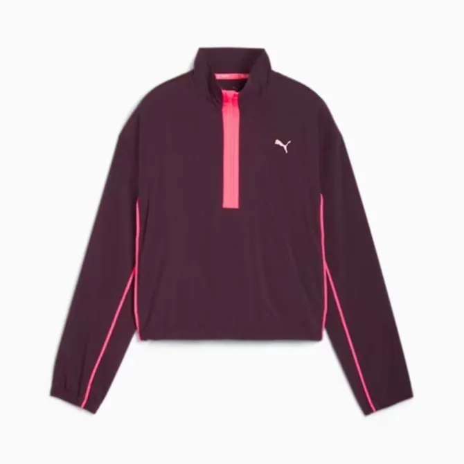 Puma Laufjacken>Run For Her Fashion Women 1/2 Zip Violett