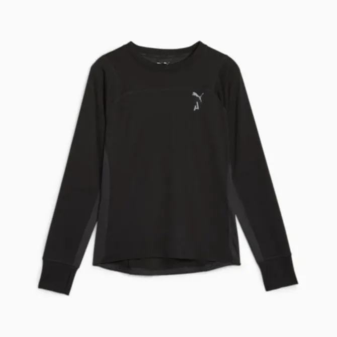 Puma Laufshirts>Seasons Polypropylene Rain Long Sleeve Schwarz