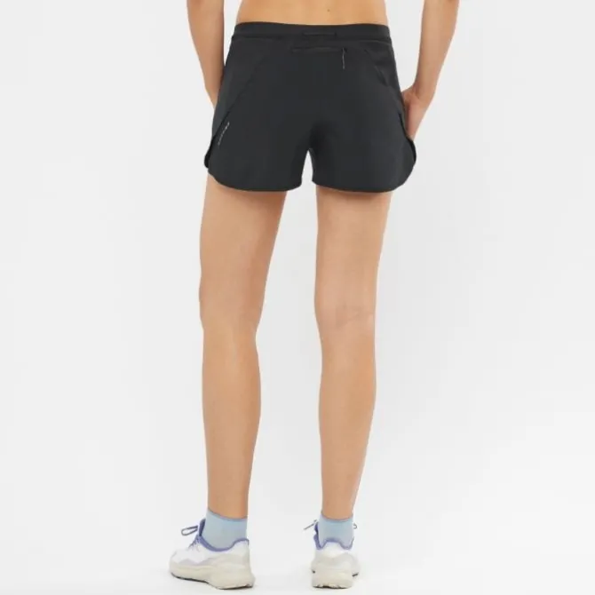 Salomon Laufshorts>Cross 2-In-1 Shorts Schwarz