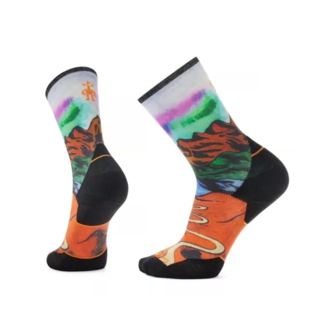 Smartwool Socken & Strümpfe | Laufsocken>Athlete Edition Run Singletrack Print Cr Orange