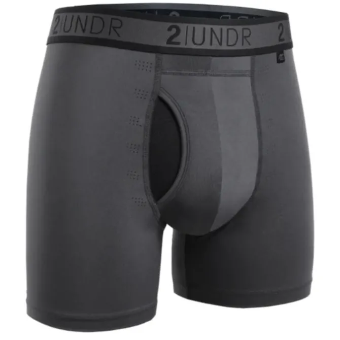 2UNDR Laufunterwäsche>Sport Shift Boxer Schwarz