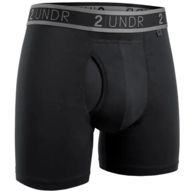 2UNDR Laufunterwäsche>Sport Shift Boxer Schwarz