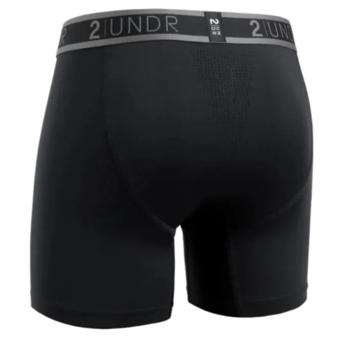 2UNDR Laufunterwäsche>Sport Shift Boxer Schwarz