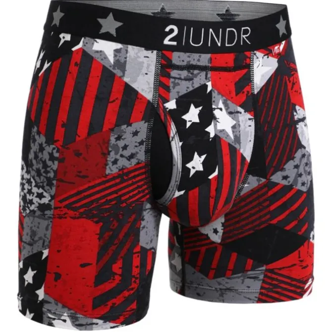 2UNDR Laufunterwäsche>Swing Shift Boxer Schwarz