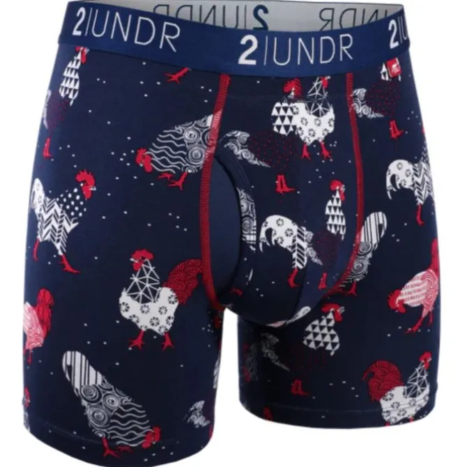 2UNDR Laufunterwäsche>Swing Shift Boxer Rot