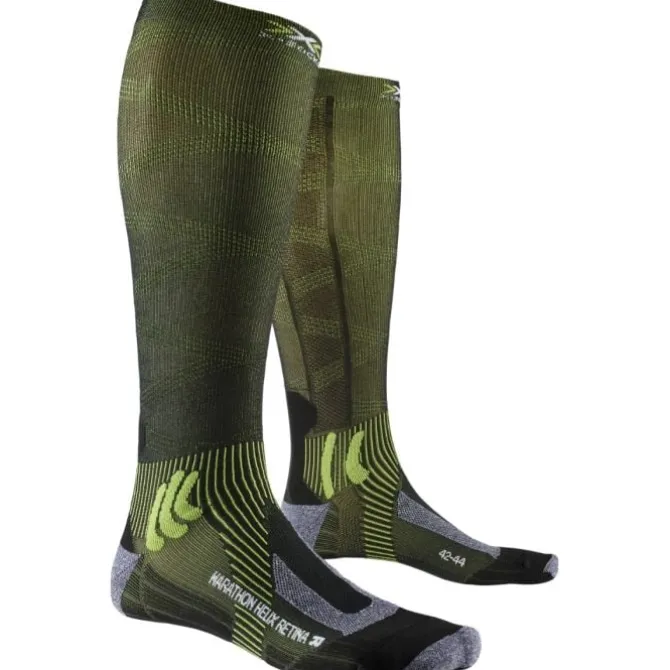 X-Bionic Socken & Strümpfe | Laufsocken>Marathon Helix Retina 4.0 Sock Grün