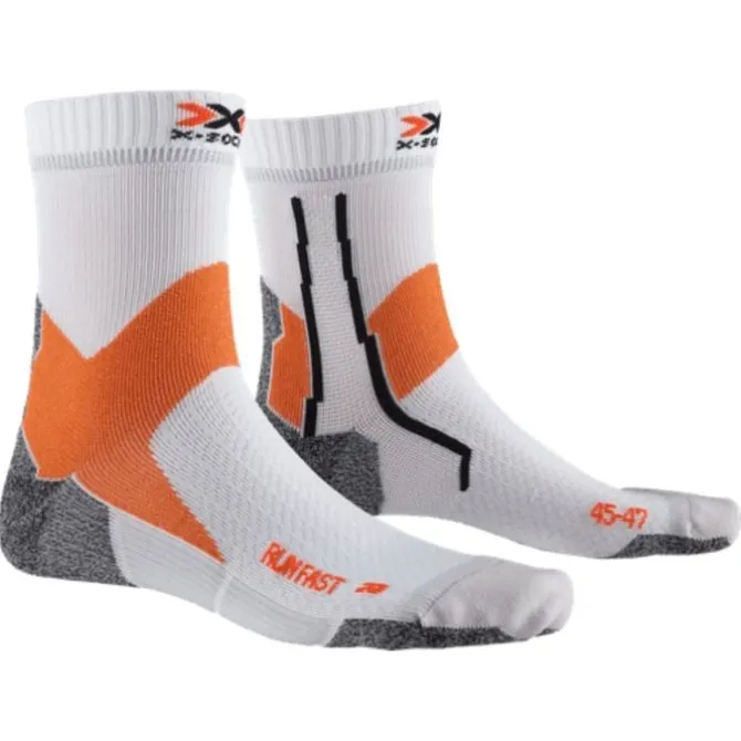 X-Bionic Socken & Strümpfe | Laufsocken>Run Fast 4.0 Sock Weiß