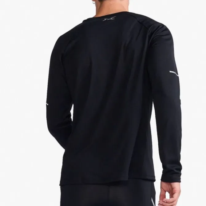 2XU Laufshirts>Aero Long Sleeve Tee Schwarz