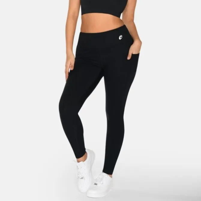 Zebdia Laufhosen>Running Tights Schwarz