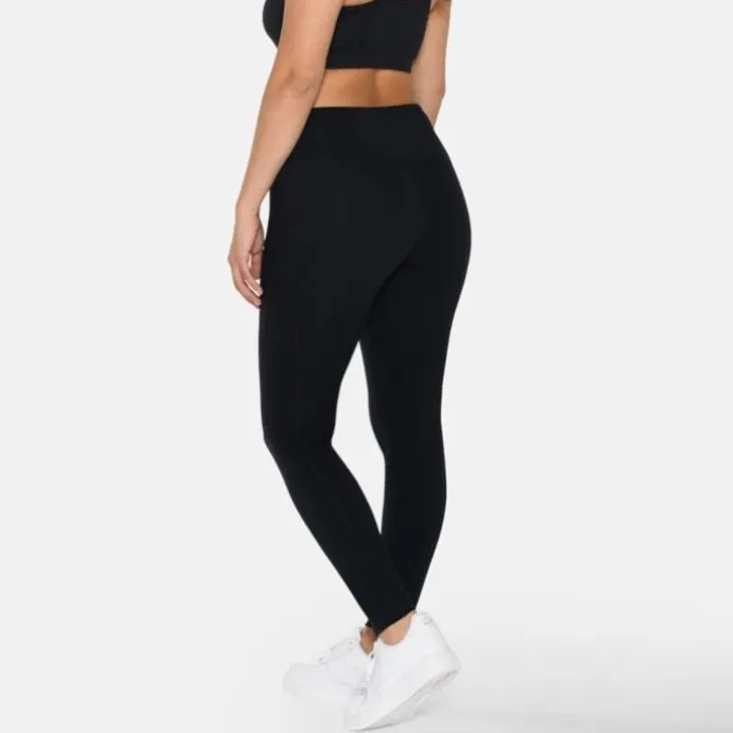 Zebdia Laufhosen>Running Tights Schwarz