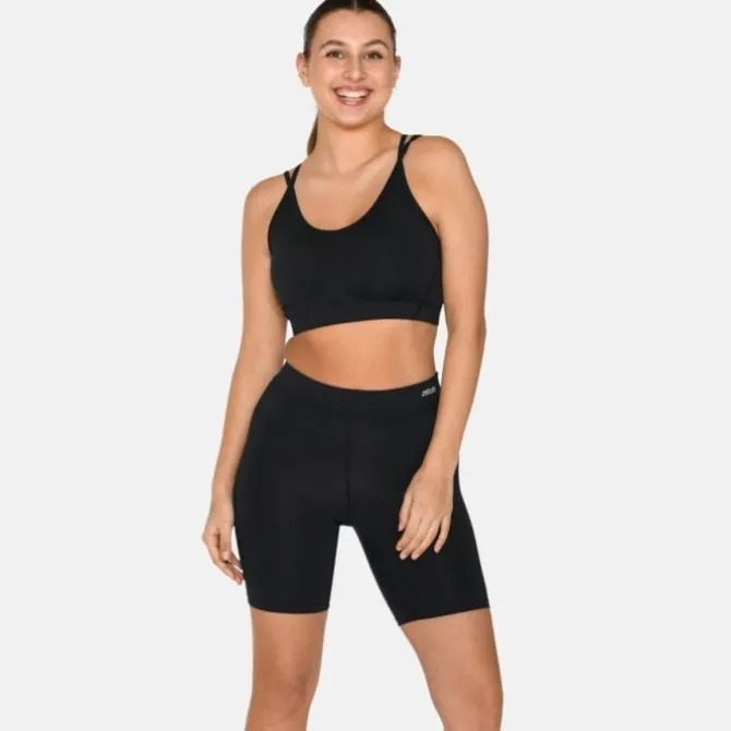 Zebdia Sport-bhs>Sports Bra Slim Strap Schwarz